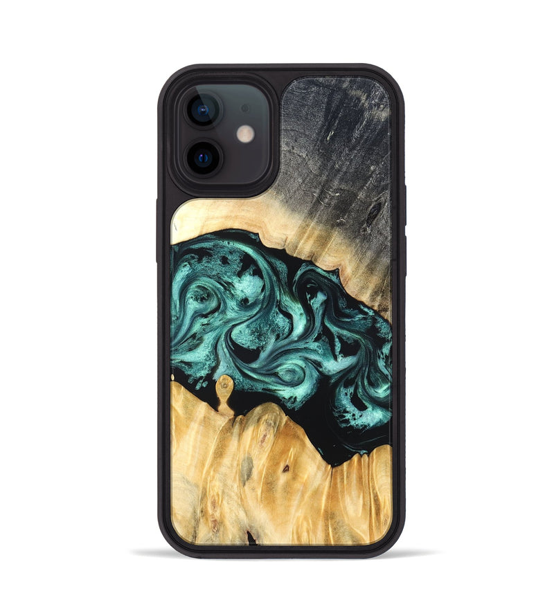 iPhone 12 Wood Phone Case - Talon (Green, 823454)