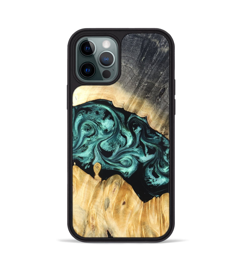 iPhone 12 Pro Wood Phone Case - Talon (Green, 823454)