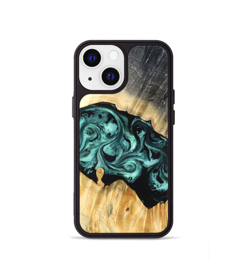 iPhone 13 mini Wood Phone Case - Talon (Green, 823454)