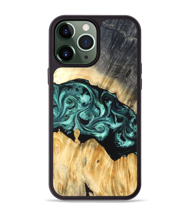 iPhone 13 Pro Max Wood Phone Case - Talon (Green, 823454)