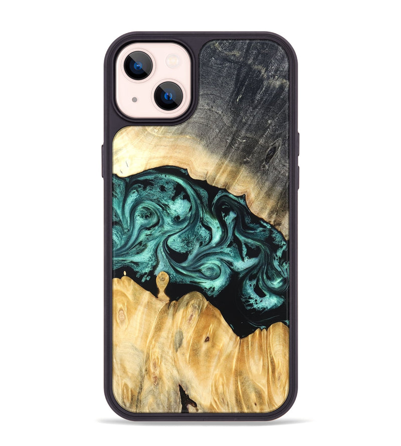 iPhone 14 Plus Wood Phone Case - Talon (Green, 823454)