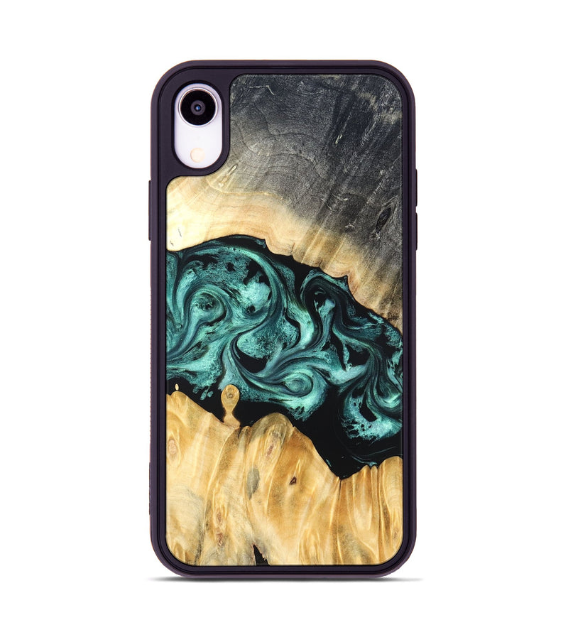 iPhone Xr Wood Phone Case - Talon (Green, 823454)