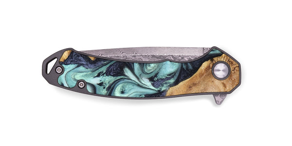 EDC Wood Pocket Knife - Catina (Green, 823455)