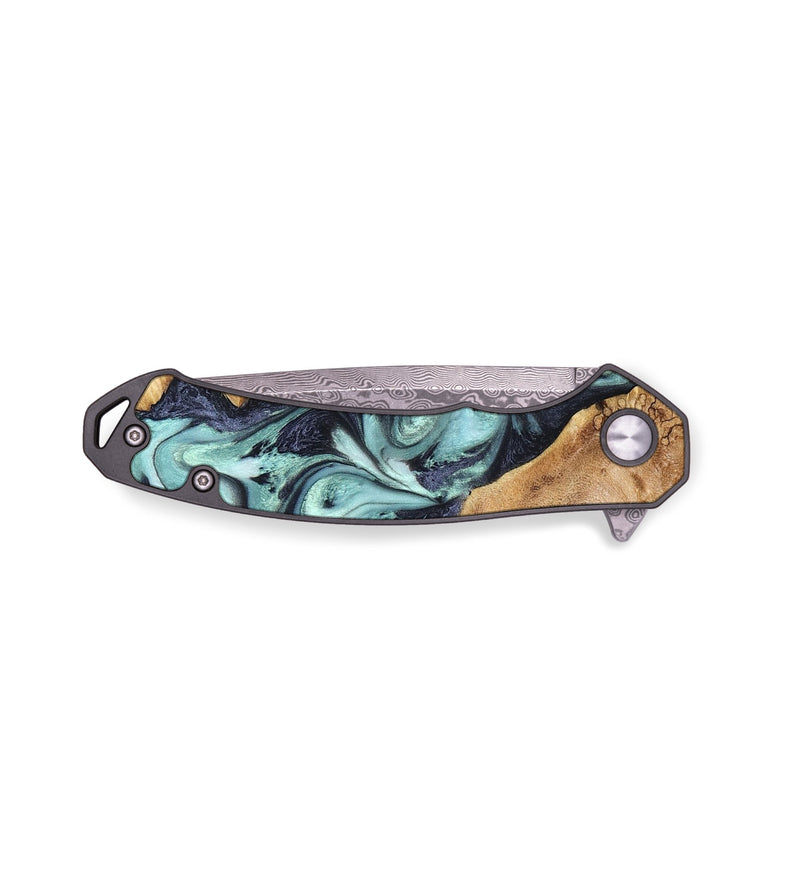 EDC Wood Pocket Knife - Catina (Green, 823455)