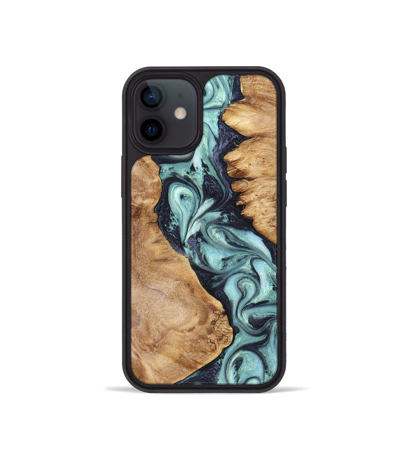 iPhone 12 mini Wood Phone Case - Catina (Green, 823455)