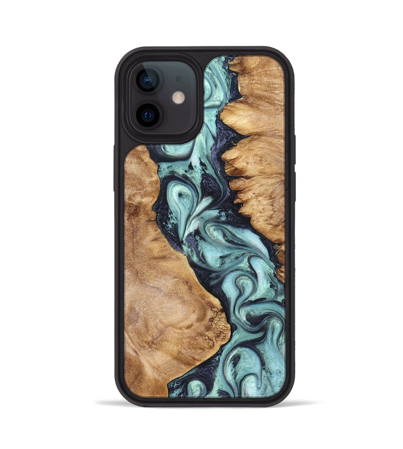 iPhone 12 Wood Phone Case - Catina (Green, 823455)