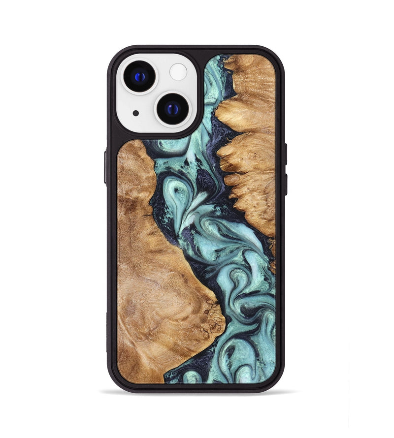 iPhone 13 Wood Phone Case - Catina (Green, 823455)