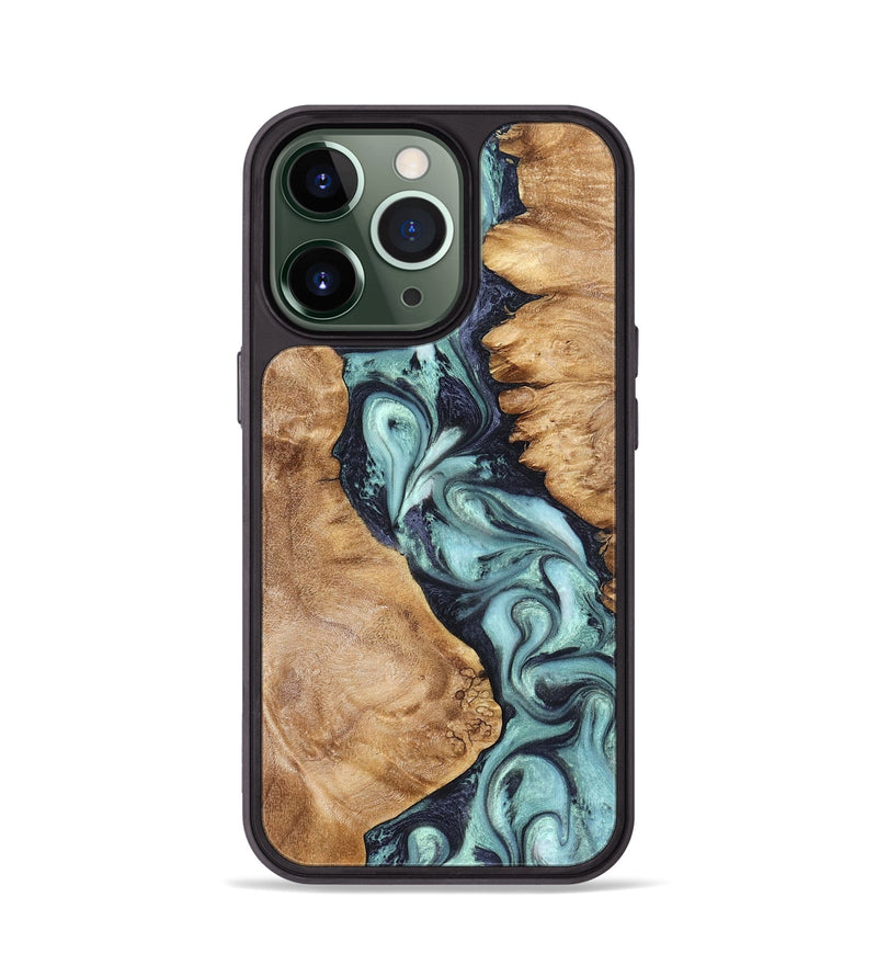 iPhone 13 Pro Wood Phone Case - Catina (Green, 823455)