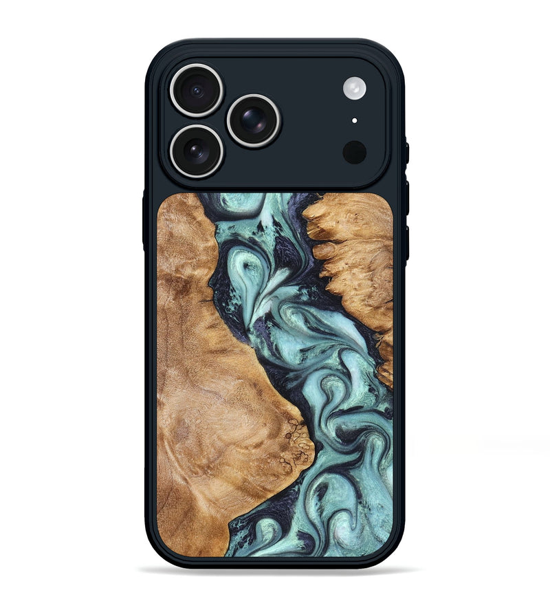 iPhone 17 Pro Max Wood Phone Case - Catina (Green, 823455)