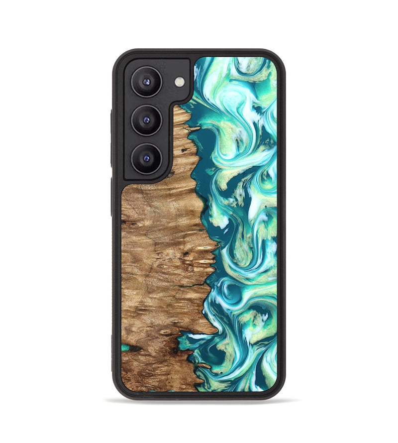 Galaxy S23 Wood Phone Case - Stacia (Green, 823456)