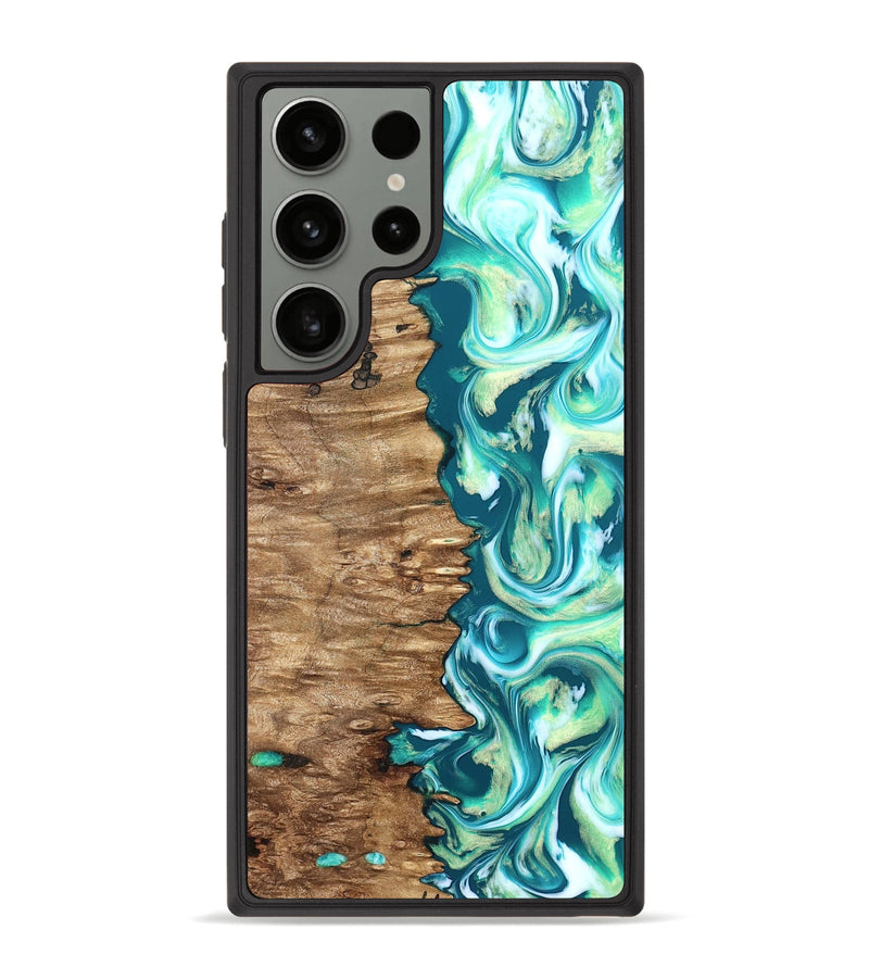 Galaxy S23 Ultra Wood Phone Case - Stacia (Green, 823456)