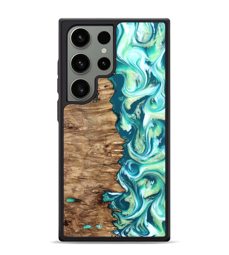 Galaxy S24 Ultra Wood Phone Case - Stacia (Green, 823456)