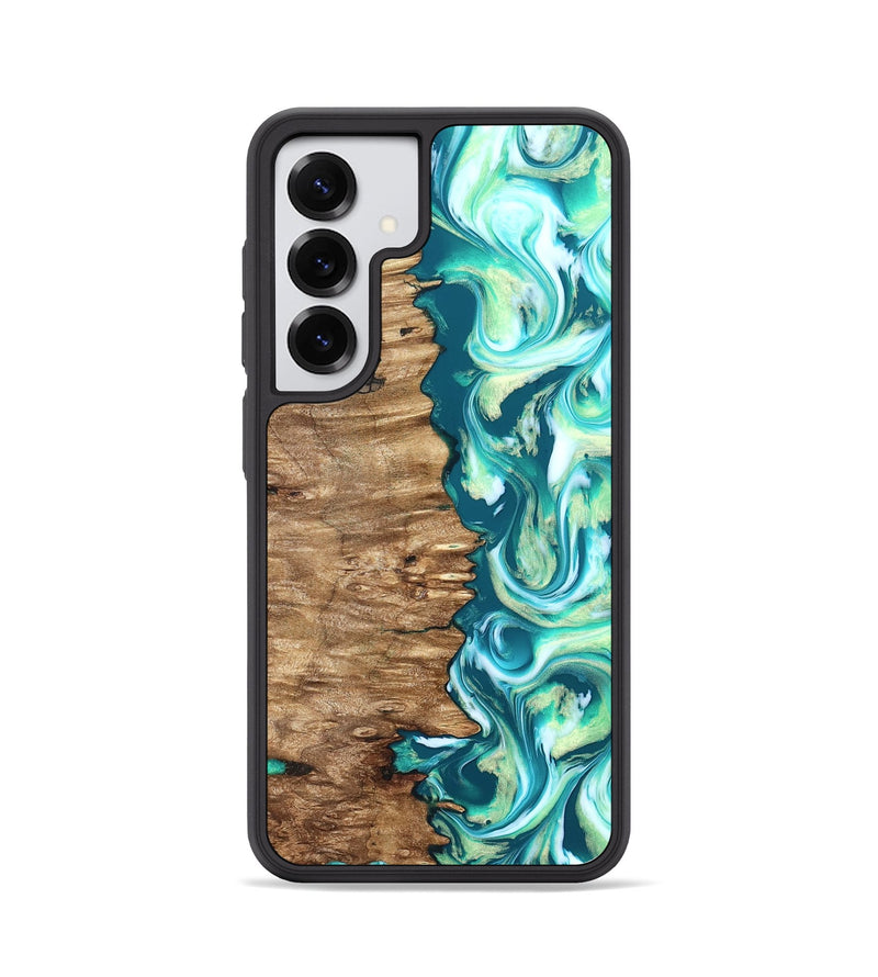 Galaxy S25 Wood Phone Case - Stacia (Green, 823456)