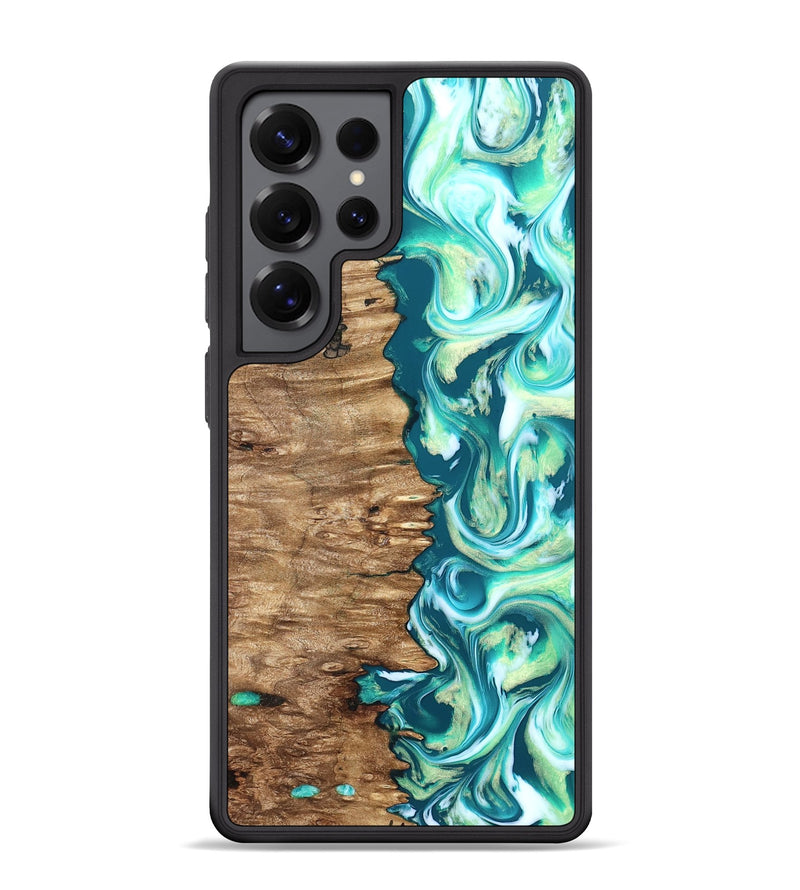 Galaxy S25 Ultra Wood Phone Case - Stacia (Green, 823456)