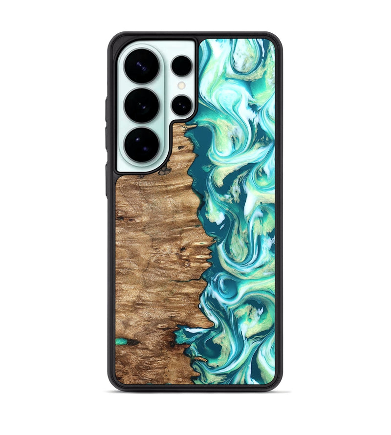 Galaxy S26 Ultra Wood Phone Case - Stacia (Green, 823456)