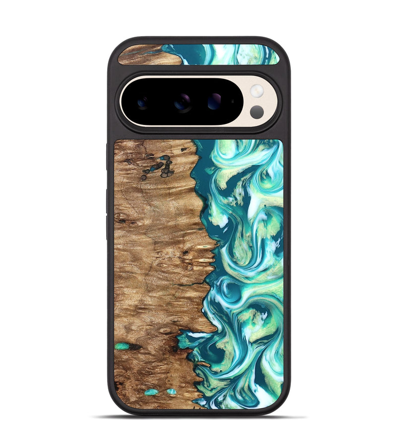 Pixel 10 Wood Phone Case - Stacia (Green, 823456)