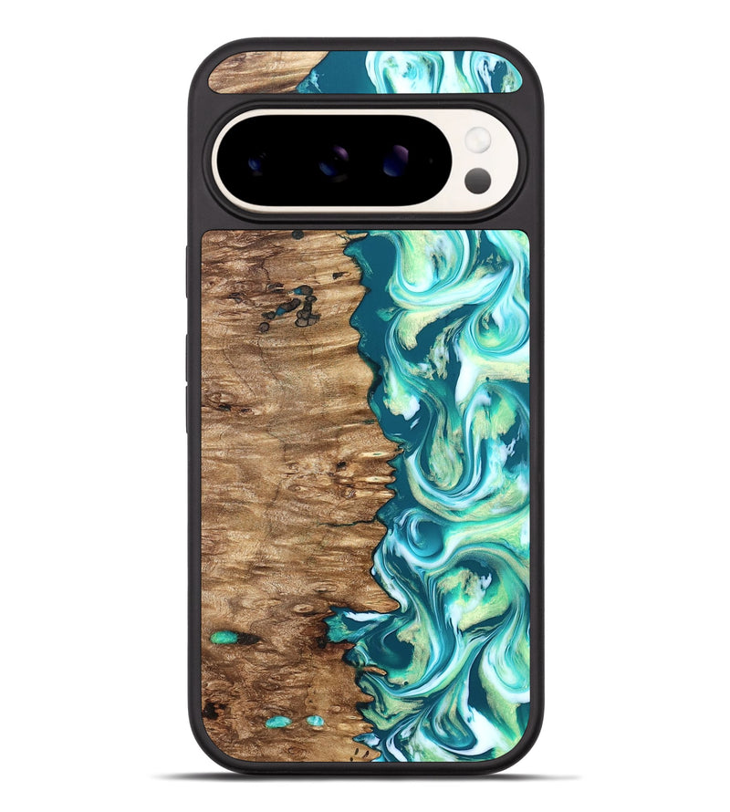 Pixel 9 Pro XL Wood Phone Case - Stacia (Green, 823456)