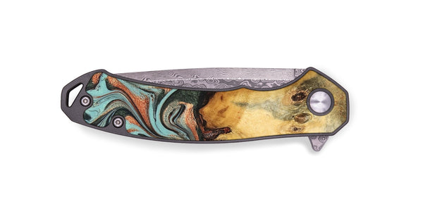EDC Wood Pocket Knife - Glenda (Green, 823457)