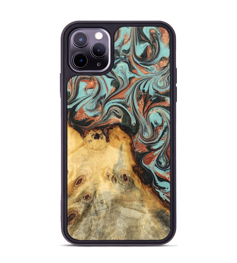 iPhone 11 Pro Max Wood Phone Case - Glenda (Green, 823457)