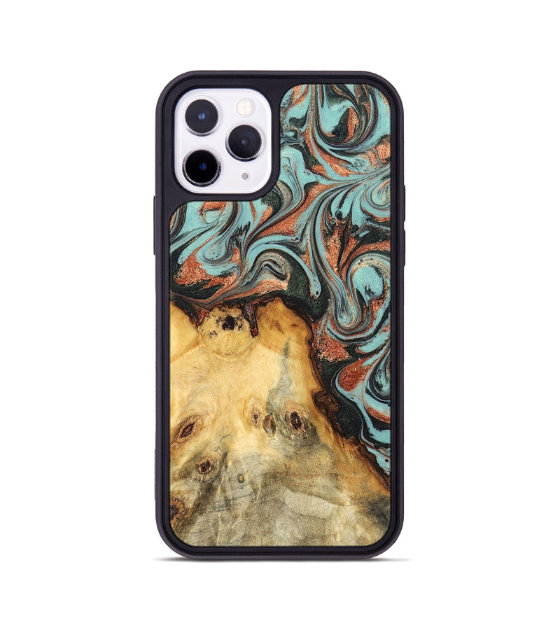 iPhone 11 Pro Wood Phone Case - Glenda (Green, 823457)
