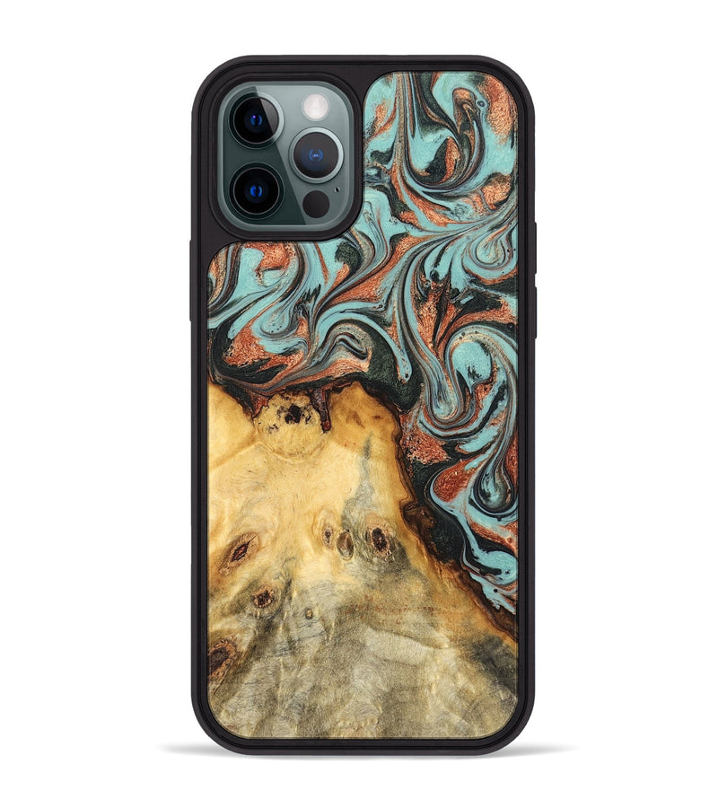 iPhone 12 Pro Max Wood Phone Case - Glenda (Green, 823457)
