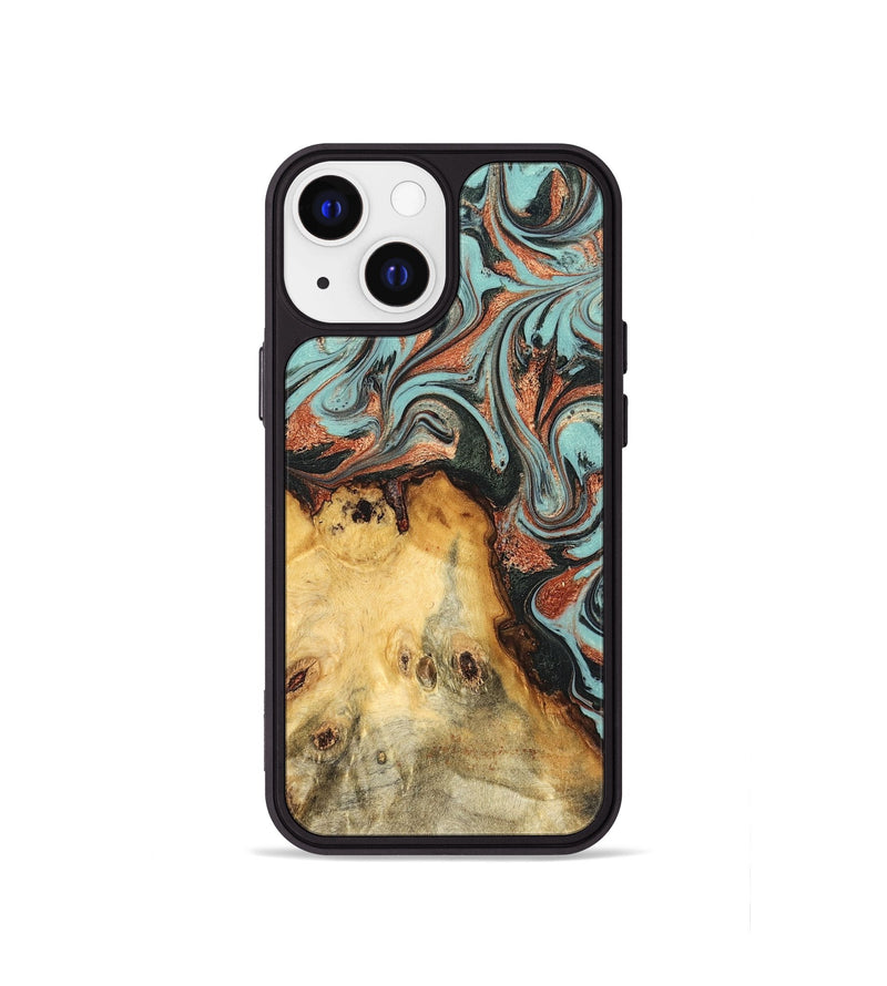 iPhone 13 mini Wood Phone Case - Glenda (Green, 823457)