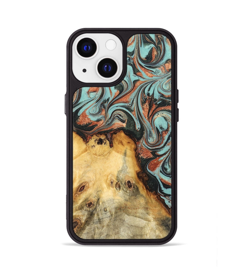 iPhone 13 Wood Phone Case - Glenda (Green, 823457)