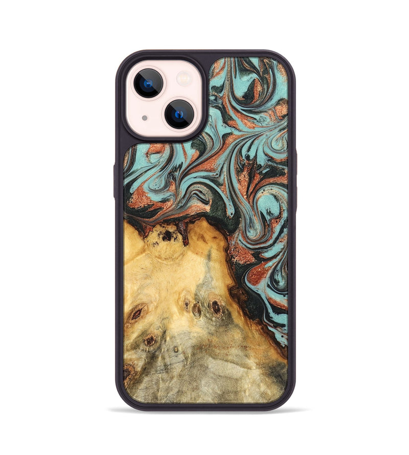 iPhone 14 Wood Phone Case - Glenda (Green, 823457)