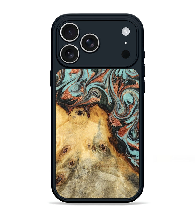 iPhone 17 Pro Max Wood Phone Case - Glenda (Green, 823457)