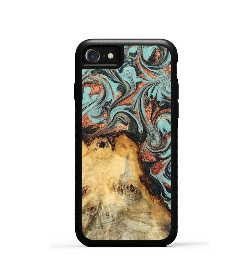 iPhone SE Wood Phone Case - Glenda (Green, 823457)