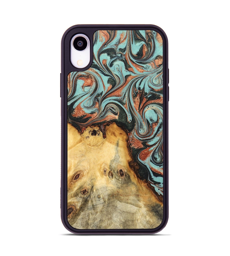 iPhone Xr Wood Phone Case - Glenda (Green, 823457)