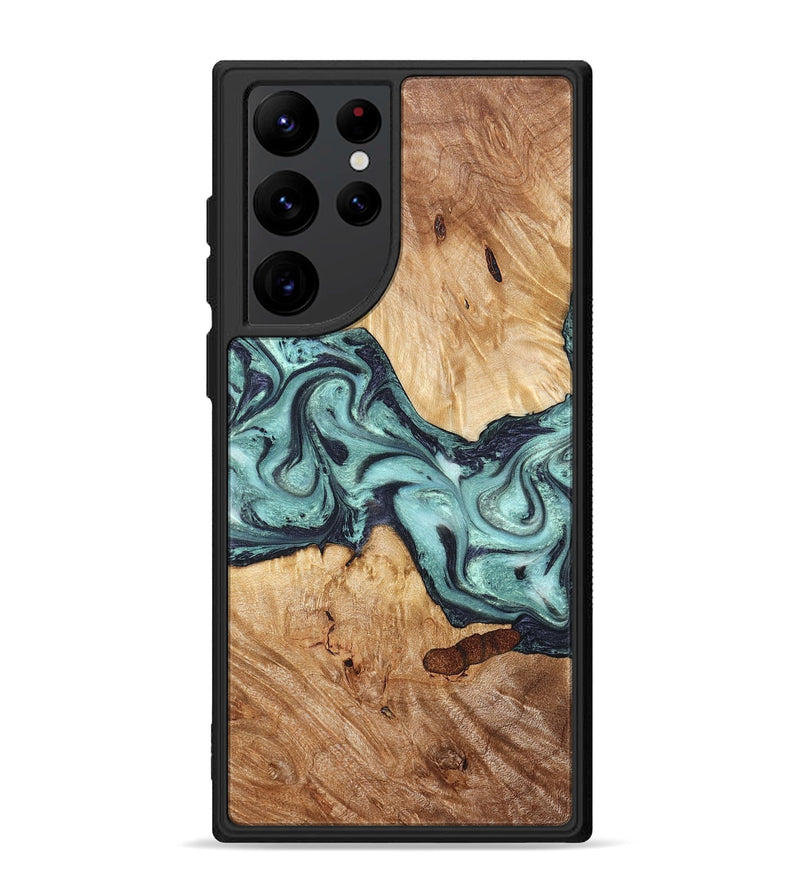 Galaxy S22 Ultra Wood Phone Case - Sage (Green, 823458)