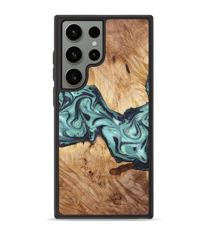 Galaxy S23 Ultra Wood Phone Case - Sage (Green, 823458)