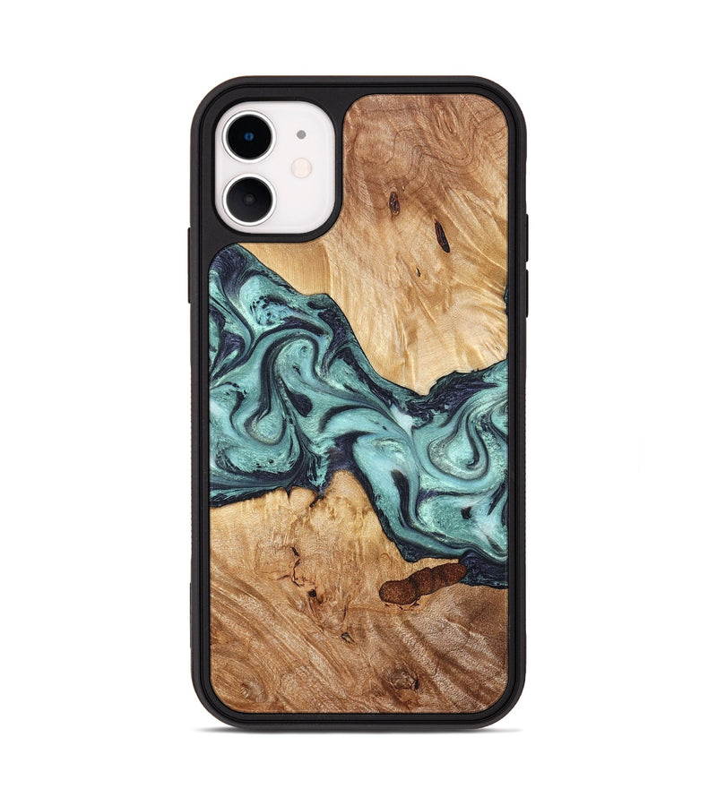 iPhone 11 Wood Phone Case - Sage (Green, 823458)