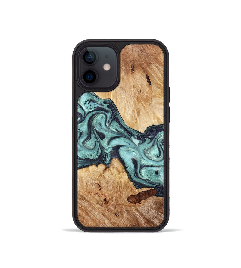 iPhone 12 mini Wood Phone Case - Sage (Green, 823458)