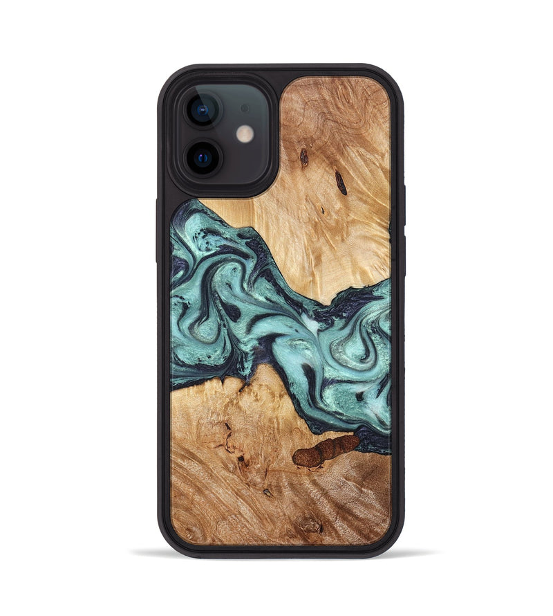 iPhone 12 Wood Phone Case - Sage (Green, 823458)