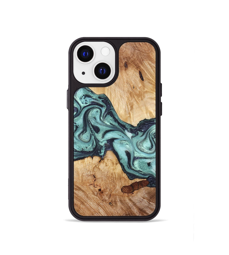 iPhone 13 mini Wood Phone Case - Sage (Green, 823458)