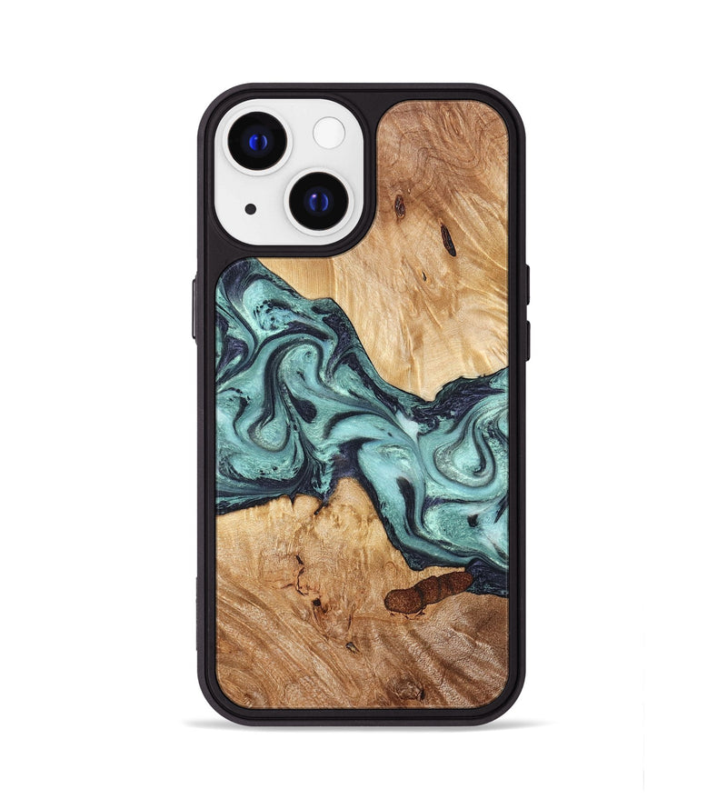 iPhone 13 Wood Phone Case - Sage (Green, 823458)