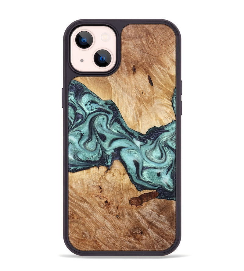 iPhone 14 Plus Wood Phone Case - Sage (Green, 823458)