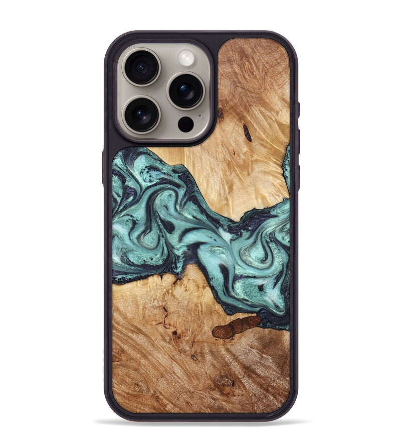 iPhone 15 Pro Max Wood Phone Case - Sage (Green, 823458)