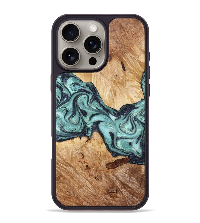 iPhone 16 Pro Max Wood Phone Case - Sage (Green, 823458)