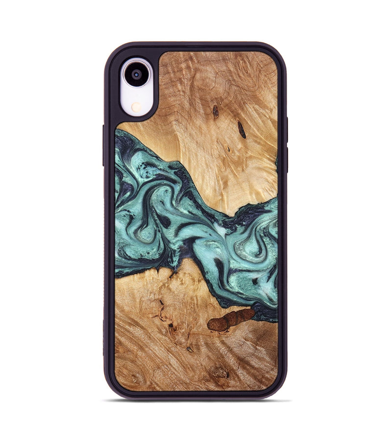 iPhone Xr Wood Phone Case - Sage (Green, 823458)