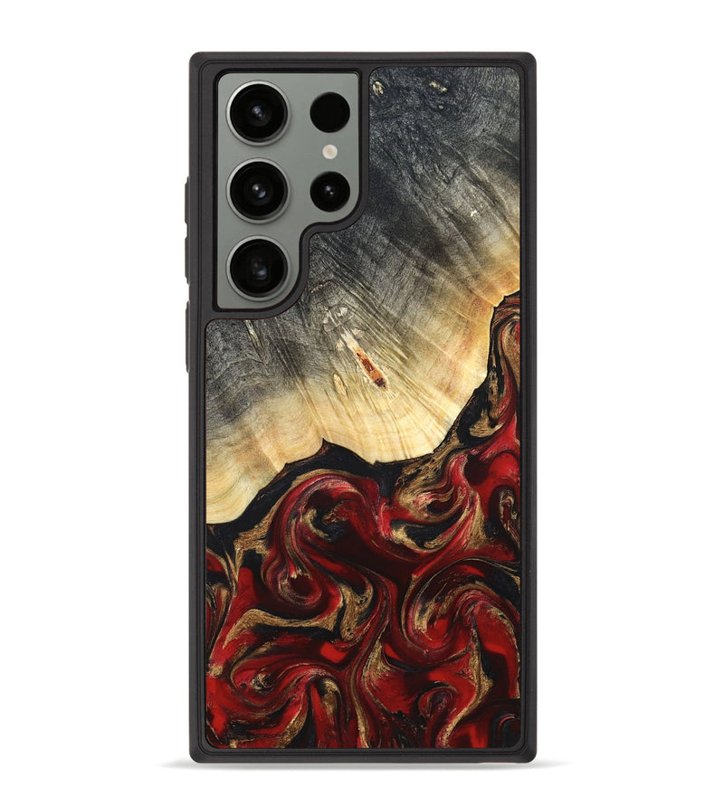 Galaxy S23 Ultra Wood Phone Case - Dovie (Red, 823462)