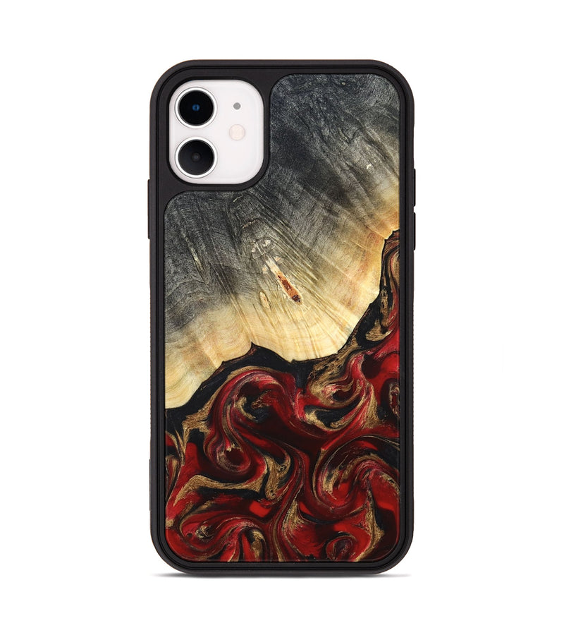 iPhone 11 Wood Phone Case - Dovie (Red, 823462)