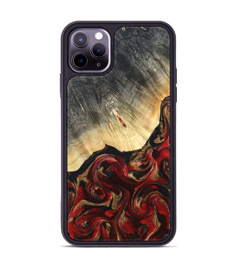iPhone 11 Pro Max Wood Phone Case - Dovie (Red, 823462)
