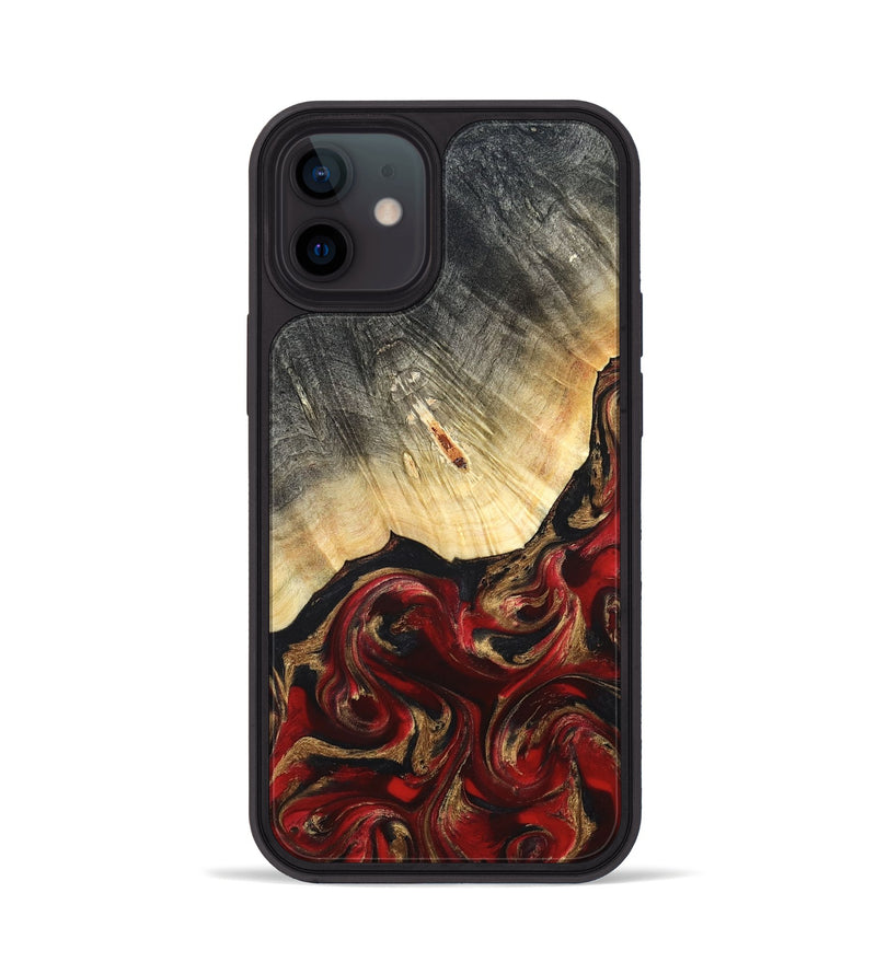 iPhone 12 Wood Phone Case - Dovie (Red, 823462)