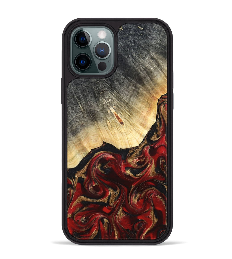 iPhone 12 Pro Max Wood Phone Case - Dovie (Red, 823462)