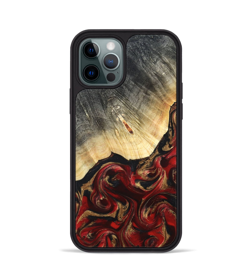 iPhone 12 Pro Wood Phone Case - Dovie (Red, 823462)
