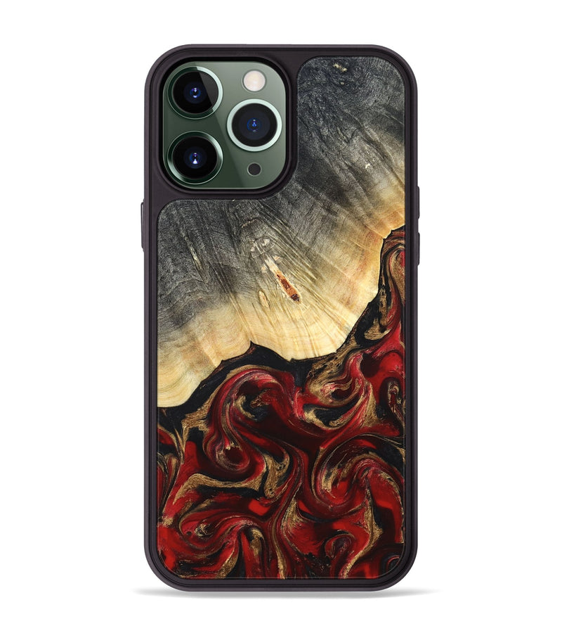 iPhone 13 Pro Max Wood Phone Case - Dovie (Red, 823462)