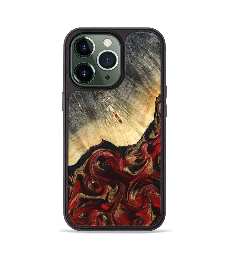 iPhone 13 Pro Wood Phone Case - Dovie (Red, 823462)